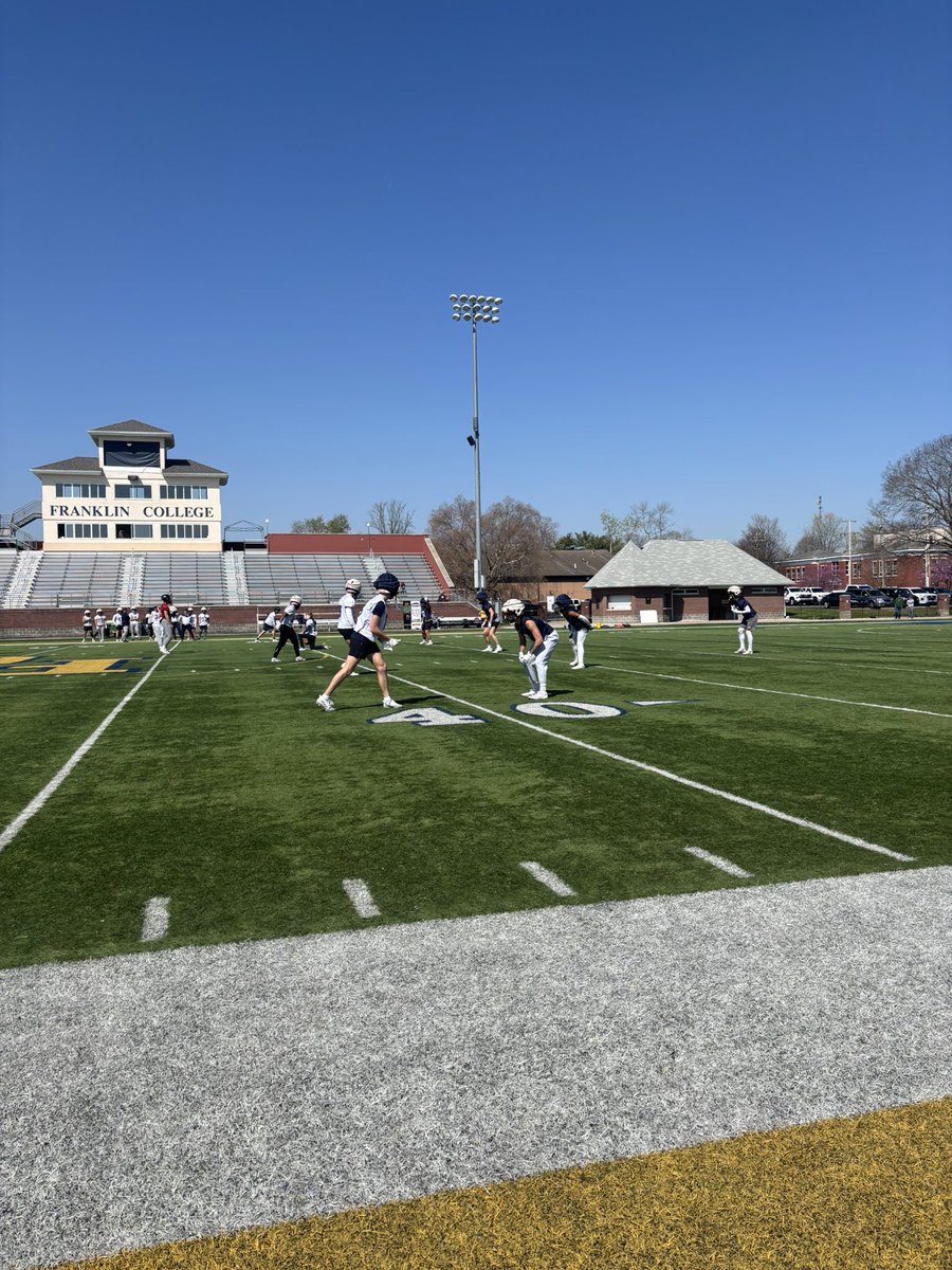 LandynHaze07's tweet image. Had a great time at the Franklin College Junior Day Spring Practice! Great atmosphere and energy from the team and @ChampionsManual. Can’t wait to go back. @FCGrizFootball @coach_pasch_3rd @LutheranSaints