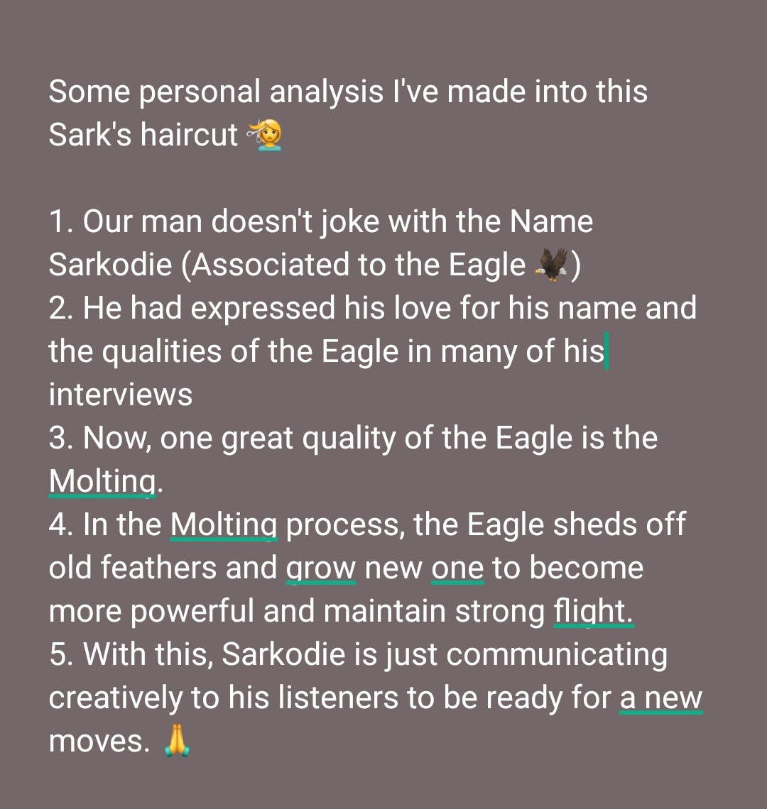 WATCH OUT FOR THE KING <a href="/sarkodie/">Sarkodie</a> going through the Molting processes .