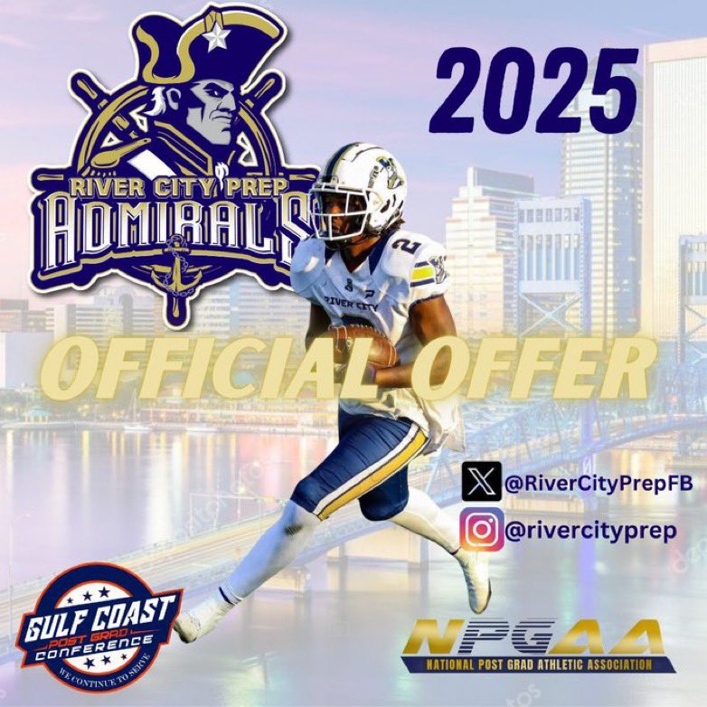 DaveonG05's tweet photo. After a great conversation with @coachTaye51 i’m blessed to receive my first offer from river city prep AGTG https://t.co/jLGdes1vh6