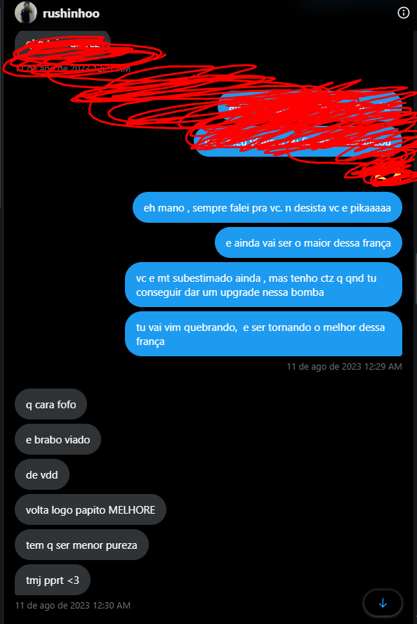 fuyukifpss's tweet photo. @rushinhoo_ @loud_victor eu sabia q tu ia quebra seu arrombado, eu te falei isso em 2023... a historia se cumpriu https://t.co/jW99pEOaJJ
