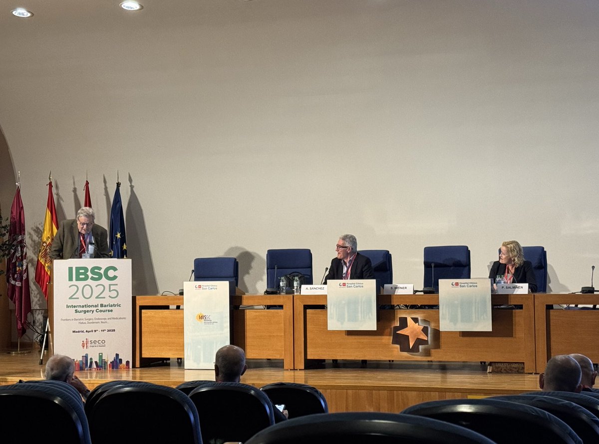 Montse Adell Trapé (@montseadellt) on Twitter photo Great days in Madrid at the #IBSC2025! Amazing and innovative talks together with live surgeries by the top experts in the field.
Happy to participate talking about “The point of view of early adopters” in robotic bariatric and metabolic surgery
<a href="/obesidadSECO/">Sociedad Española de Cirugía de la Obesidad</a> Great days in Madrid at the #IBSC2025! Amazing and innovative talks together with live surgeries by the top experts in the field.
Happy to participate talking about “The point of view of early adopters” in robotic bariatric and metabolic surgery
<a href="/obesidadSECO/">Sociedad Española de Cirugía de la Obesidad</a>