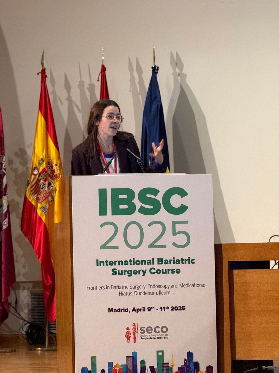 MontseAdellT's tweet photo. Great days in Madrid at the #IBSC2025! Amazing and innovative talks together with live surgeries by the top experts in the field. 
Happy to participate talking about “The point of view of early adopters” in robotic bariatric and metabolic surgery
@obesidadSECO https://t.co/ZXTCR5IqOp