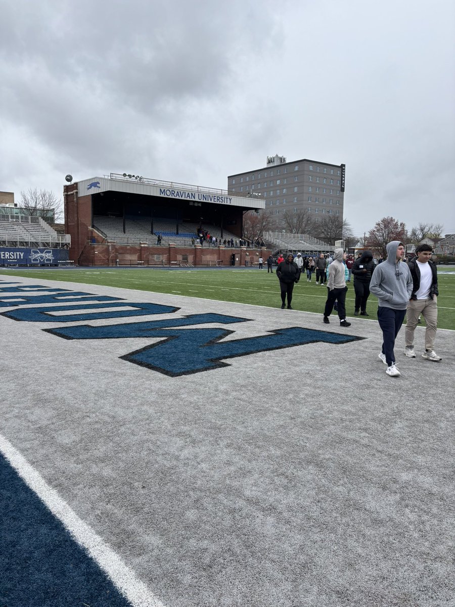 Had a great time at Moravian University Junior day. Thank you <a href="/CoachYoniOffit/">Yoni Offit</a> for having me out. <a href="/MoravianFB/">Moravian Football</a>