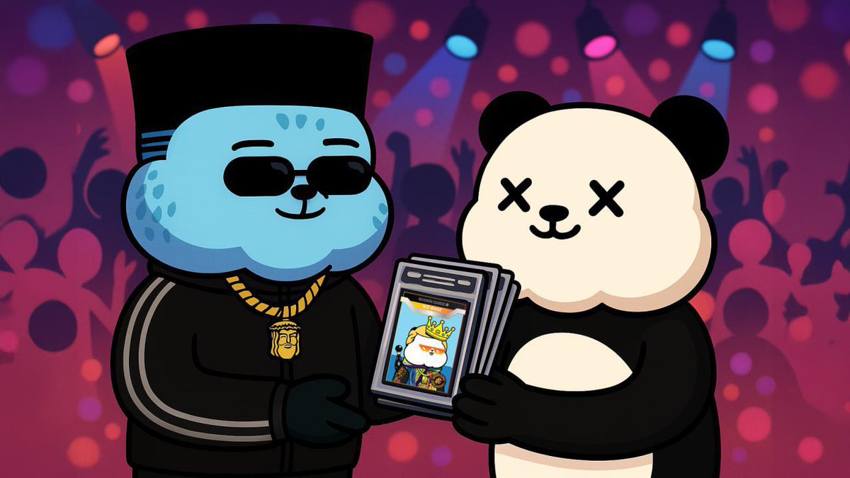 Pandas and Frens (@pandasandfrens) on Twitter photo Monday @ 7PM EST/4PM PST we’ll be having the legendary <a href="/anderchuckinc/">Anderchuck</a> on to talk about his new venture <a href="/RookieCardz/">Rookie Cardz</a> 🔥
We’ll also be discussing Chuck’s experience in the business world, what lessons he’s learned, and how “Mike Jones” is the key to it all 🗝️
Tune in‼️ Monday @ 7PM EST/4PM PST we’ll be having the legendary <a href="/anderchuckinc/">Anderchuck</a> on to talk about his new venture <a href="/RookieCardz/">Rookie Cardz</a> 🔥
We’ll also be discussing Chuck’s experience in the business world, what lessons he’s learned, and how “Mike Jones” is the key to it all 🗝️
Tune in‼️