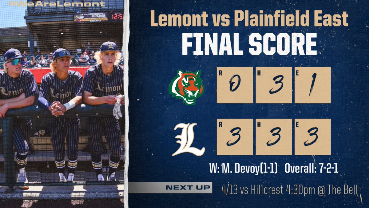 Lemont Baseball (@lemont_baseball) on Twitter photo Great day of baseball at The Bell today!
<a href="/mattdevoy4/">Mattdevoy4</a> 6IP 9K 3H 2BB
<a href="/CannonMadej49/">Cannon Madej</a> S(1) IP 1K 1H
<a href="/tuckerbrett32/">brett tucker</a> 2b RBI
<a href="/garofgrady/">Grady Garofalo</a> RBI
<a href="/ZaneSchneidy/">Zane Schneider</a> RBI Great day of baseball at The Bell today!
<a href="/mattdevoy4/">Mattdevoy4</a> 6IP 9K 3H 2BB
<a href="/CannonMadej49/">Cannon Madej</a> S(1) IP 1K 1H
<a href="/tuckerbrett32/">brett tucker</a> 2b RBI
<a href="/garofgrady/">Grady Garofalo</a> RBI
<a href="/ZaneSchneidy/">Zane Schneider</a> RBI