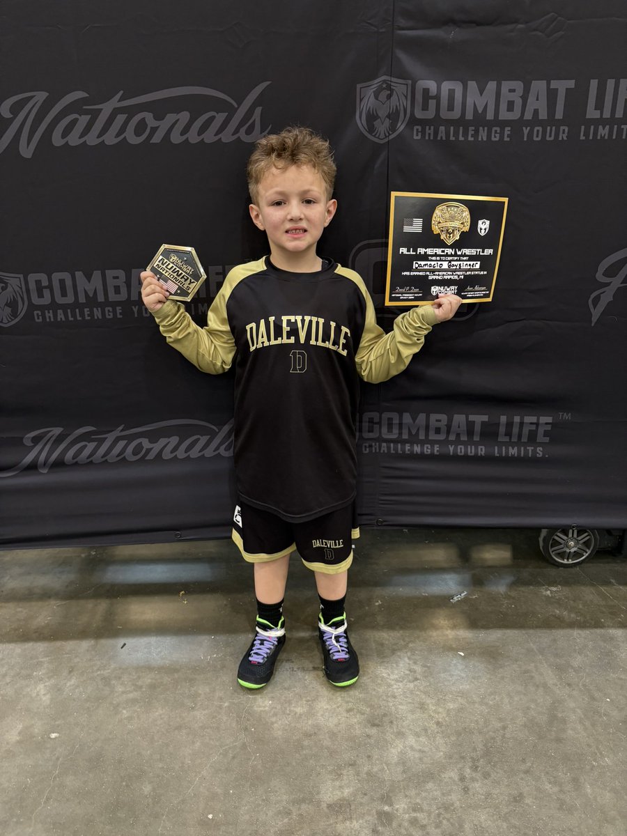 Being coach and dad is hard but man I love watching him get better ❤️ 5th place this year at first ever nationals #AllAmerican