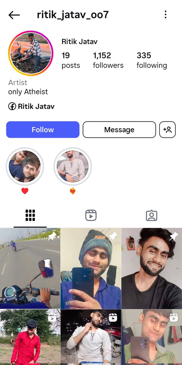 saptakv's tweet photo. Ritik Jatav living in Surat, Gujarat is abusing Hindu God Shri Ram on instagram @randomsena @GujaratPolice
@CP_SuratCity
@BajrangDalOrg 

Here's the link to the Instagram reel: https://t.co/ODuorabOWd https://t.co/AifxbaVzTV