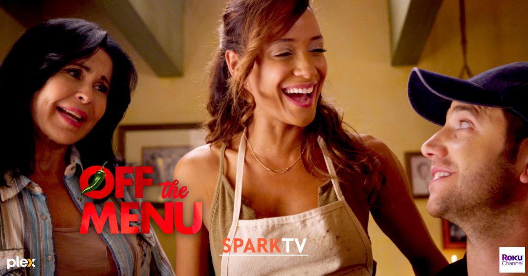 SparkTVMovies's tweet photo. Watch OFF THE MENU starring Dania Ramirez &amp; Santino Fontana tonight in the US &amp; Canada on SparkTV on The Roku Channel &amp; Plex app!

#sparktvmovies #sparktv #therokuchannel #roku #vizio #viziowatchfree #plex #tcl #sling #romcom #movie #movies #offthemenu #menu https://t.co/sE2f2ZM5wW