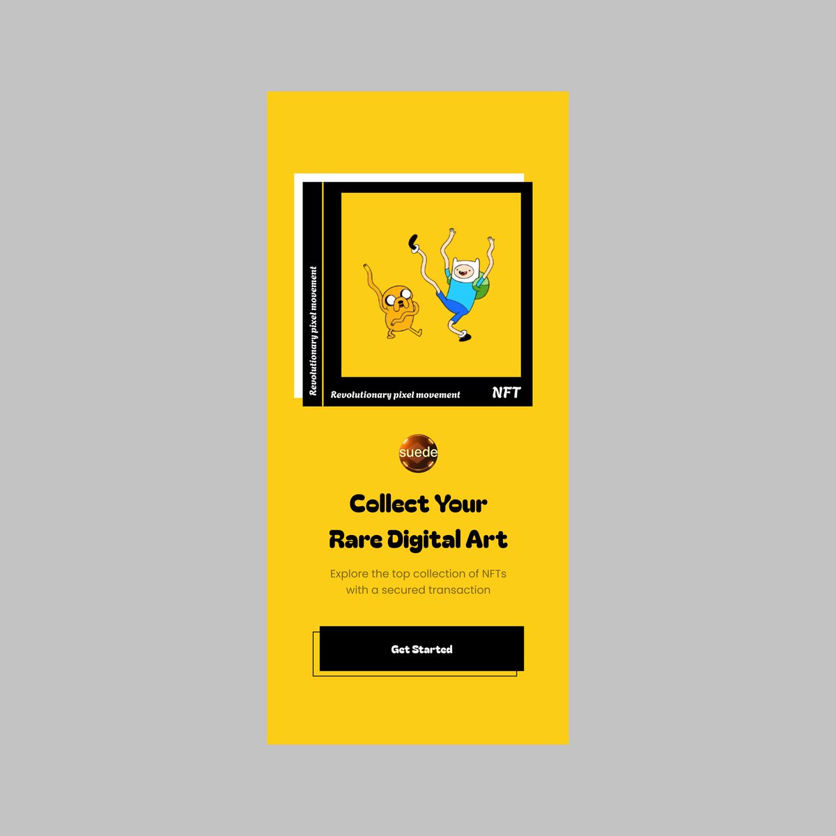 marcusoris_'s tweet photo. Day 18 #20daysdesignchallenge
Designed an NFT screen featuring @AISUEDE $SUEDE @johnnysuede check this out https://t.co/MLlNvbd1Ab