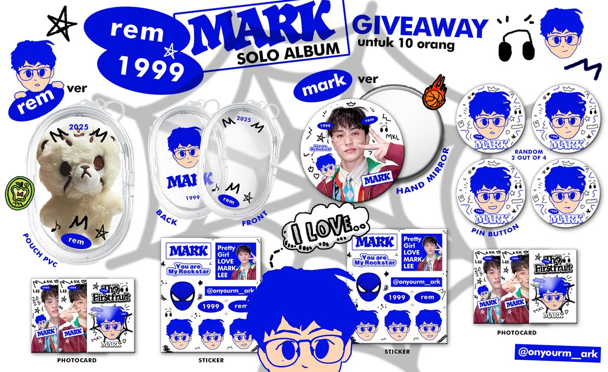 mylovely0224's tweet photo. Special Giveaway for Mark solo album
Untuk 10 Orang 

 rules : 
- rt &amp; like 
- reply mau versi yg mana, drop ur streaming "Mark 1999" proof  beserta hastag 

end 20 April 
Good Luck !!!

#마크 #MARK 
#MARK_TheFirstfruit #MARK_1999 https://t.co/H9xcDA12Gt