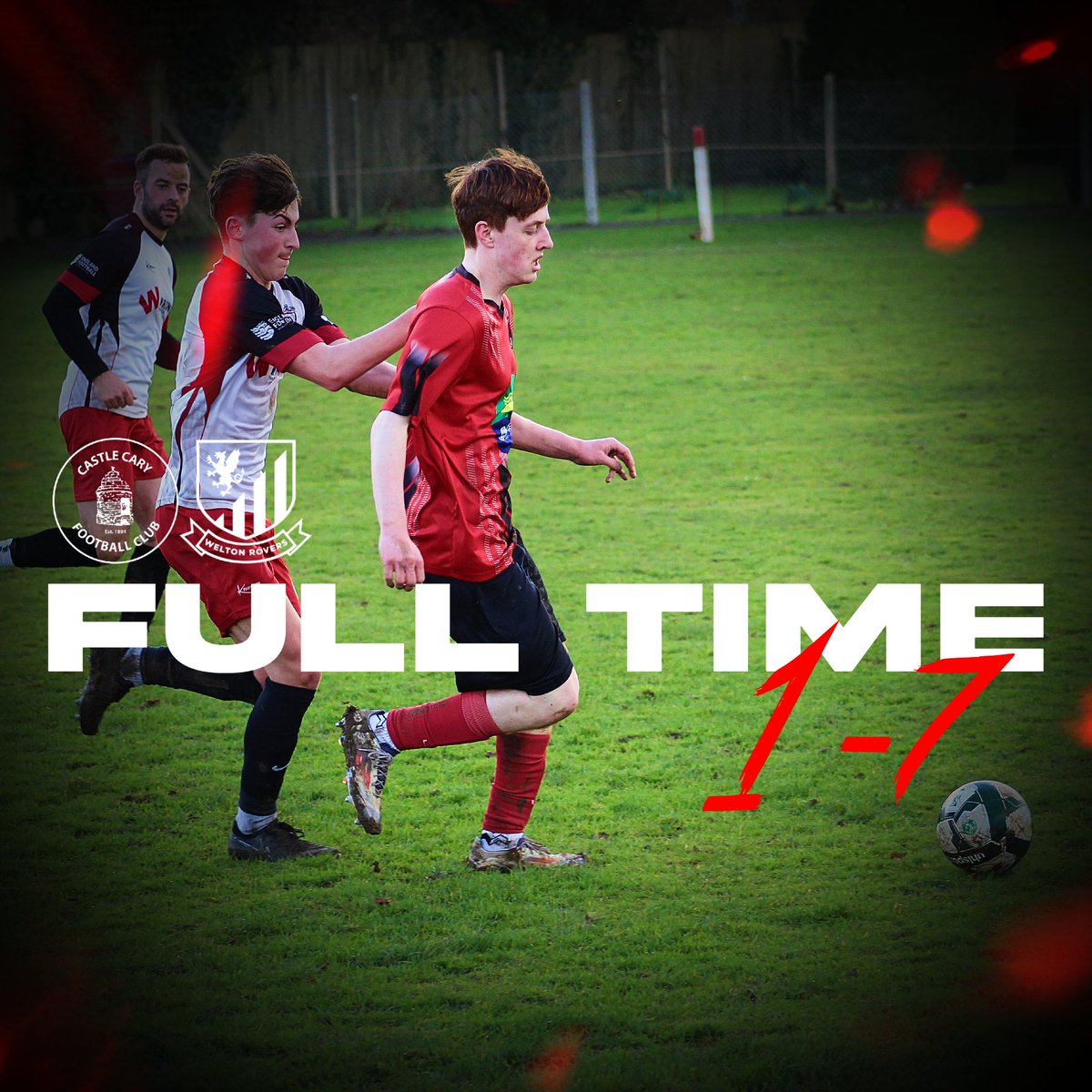 FULL TIME
CASTLE CARY FIRST 1-7 WELTON ROVERS RESERVES
Defeat at home.

#CCFC #CastleCaryFC