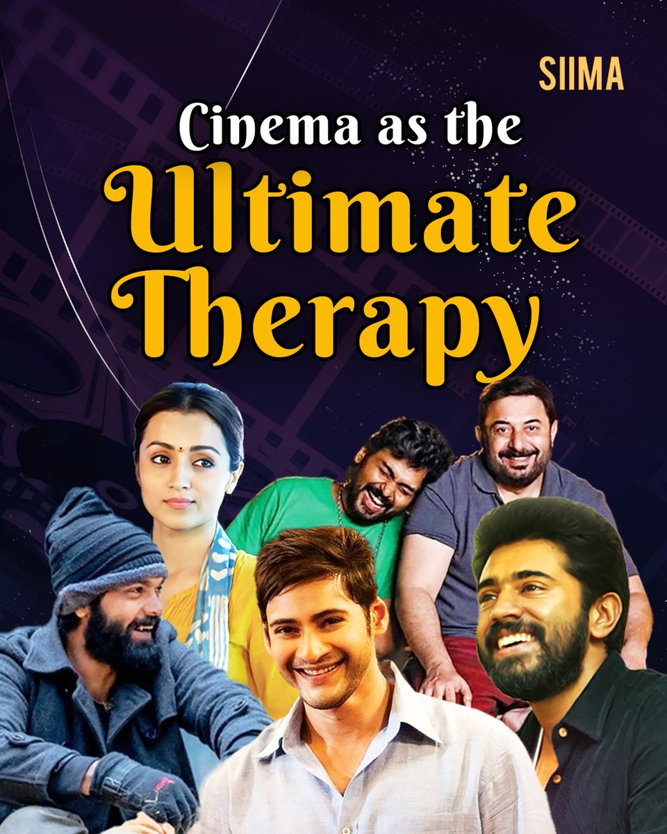 siima's tweet photo. From laughter to healing—Cinema speaks to every soul. Here's to the stories that lift us up, move us forward, and remind us we're never alone.
#UltimateTherapy #SIIMA #Home #Premam #Meiyazhagan #96 #777Charlie #Gaalipata #SeethammaVakitloSirimalleChettu #Manam https://t.co/Gwb4Z33SCL