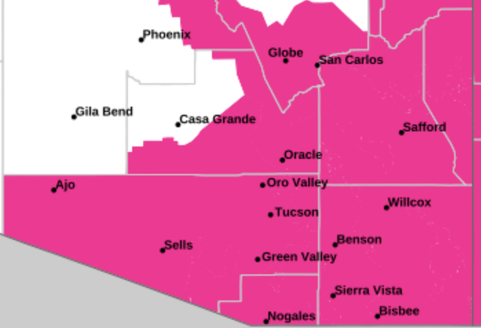 azstateforestry's tweet photo. 🚩Critical fire weather this weekend!🚩

The @NWSTucson has issued a Red Flag warning for southern & eastern AZ starting Sat. at 11am - Sun. at 8pm.

Under red flag conditions, fires can start quickly & spread rapidly.

🔥Do not burn
🔥Avoid using tools that spark 
🔥Secure trailer chains 
🔥Never pull off the road into tall vegetation 

Red Flag warning effective for areas w/n Cochise, Gila, Graham, Greenlee, Pima, Pinal, & Santa Cruz Counties.

#AZFire #AZForestry #azwx