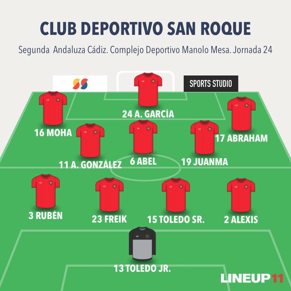 cd_roque's tweet photo. Poco menos de media hora para que comience el partido de hoy y estas son las alineaciones.
VAAAAAAAMOOOOOSSSS ROJILLOOOOOOSSS!!!! https://t.co/pTk7EjWfyf
