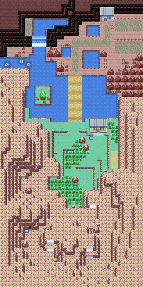 | Ruta 114 de Hoenn, con gráficos de RF/VH |
