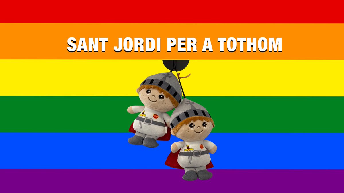 ArtdHorta's tweet photo. Nosaltres ho tenim clar.
Sant Jordi per a tothom 🏳️‍🌈 https://t.co/I6uV82Da3o