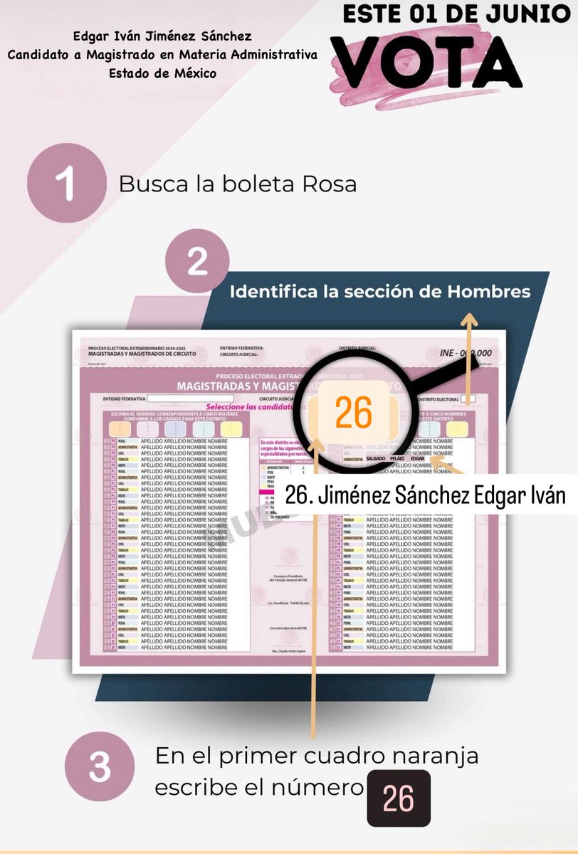 #Edomex #VotaPoderJudicial2025mx #EstadoDeMéxico