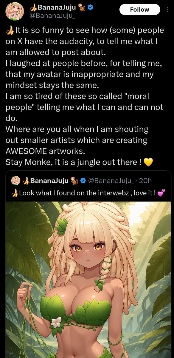 No. You know what? I'm done.

Too many people I'm moots with follow this absolute trash. Someone who has endorsed Asmongold and someone who is now endorsing AI

Vtubers sit here and follow people who blow up in an attempt to chase a fraction of their clout, and you disgust me.