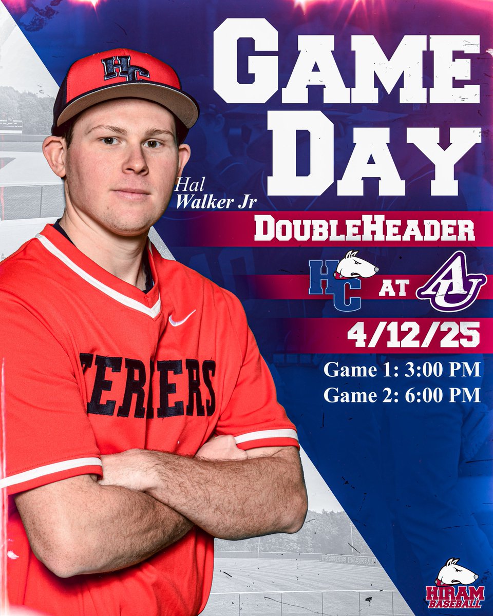 Hiram_Athletics's tweet photo. ⚾️LET'S PLAY TWO!🙌

@Hiram_Baseball is hours away from a pair of games against the Eagles.

🆚: Asbury
📍: Wilmore, KY
⏰: 3 &amp; 6 PM
📺: https://t.co/LWNOJVoVmV
📊: https://t.co/JkVJceU7T9 https://t.co/MQLTWKfUJC