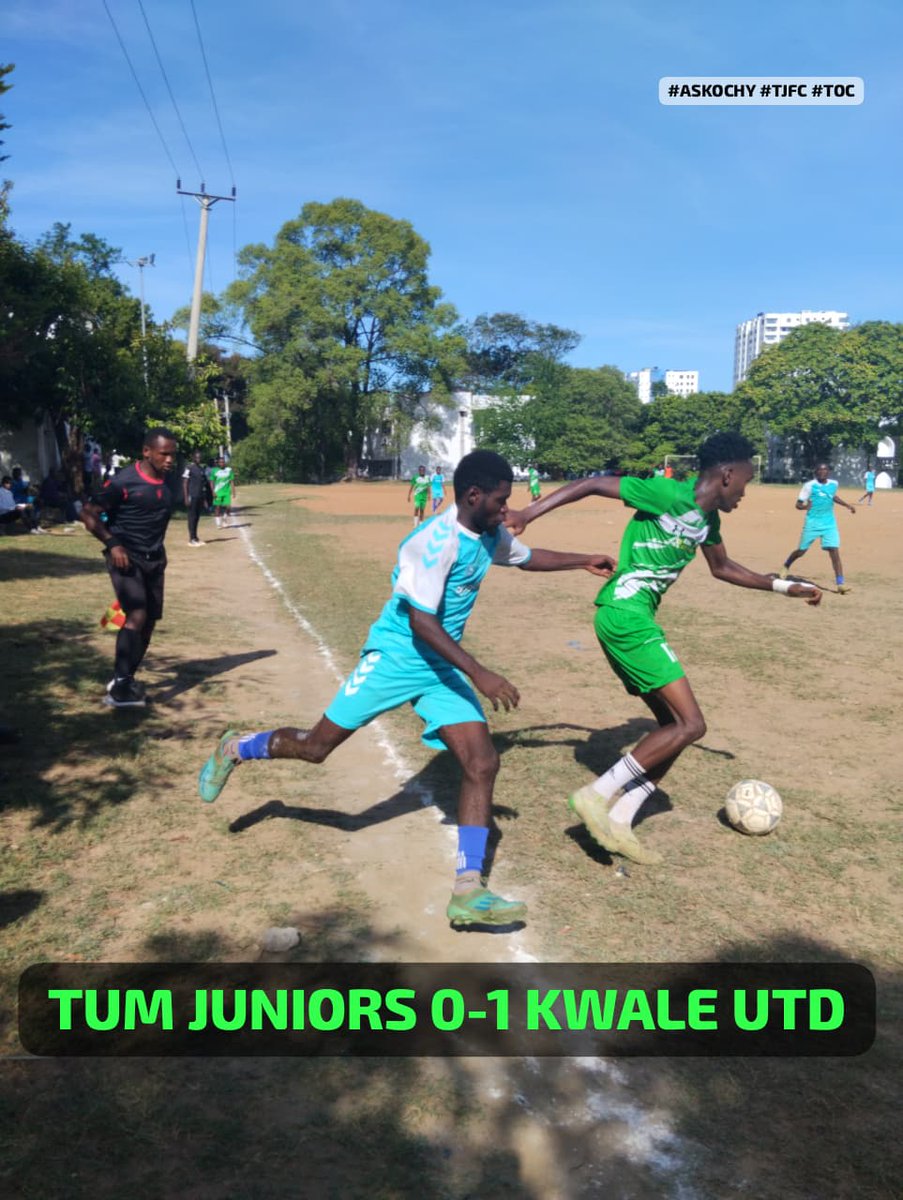AskOchy's tweet photo. TUM Juniors suffer their first defeat of the season.
FULLTIME: TUM JUNIORS 0-1 KWALE UNITED
#ASKOCHY TOC #TJFC #FootballKE https://t.co/CJZguLSeqe