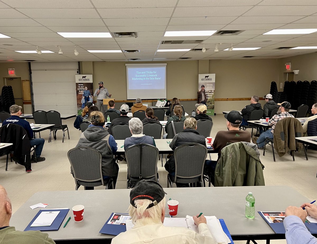 Beef Farmers of Ontario (@beeffarmerson) on Twitter photo Great discussions underway in Selby this morning at Back to Basics. Producers are gathered to share production practices that help contribute to success in their farm. Thanks to ā¦<a href="/BeefResearch/">Beef Cattle Research</a>ā© for the funding for this event. #beef #cattle Great discussions underway in Selby this morning at Back to Basics. Producers are gathered to share production practices that help contribute to success in their farm. Thanks to ā¦<a href="/BeefResearch/">Beef Cattle Research</a>ā© for the funding for this event. #beef #cattle