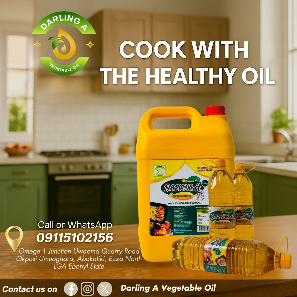 Darling_A_Oil's tweet photo. 🌱 Cook with the Healthy Oil – Darling A Vegetable Oil! 🌱 https://t.co/o6t7QjdPUA