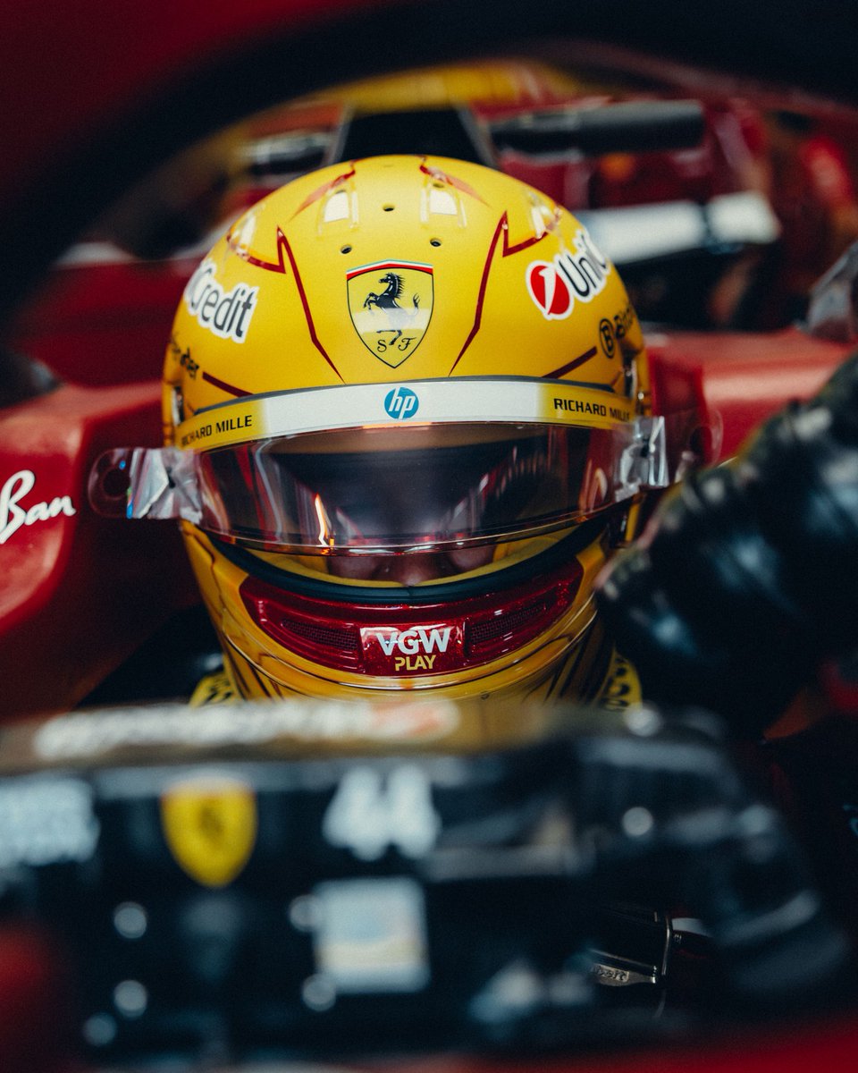 ScuderiaFerrari's tweet photo. Not long now until we head out for Quali ⏳ https://t.co/Ha95237COP