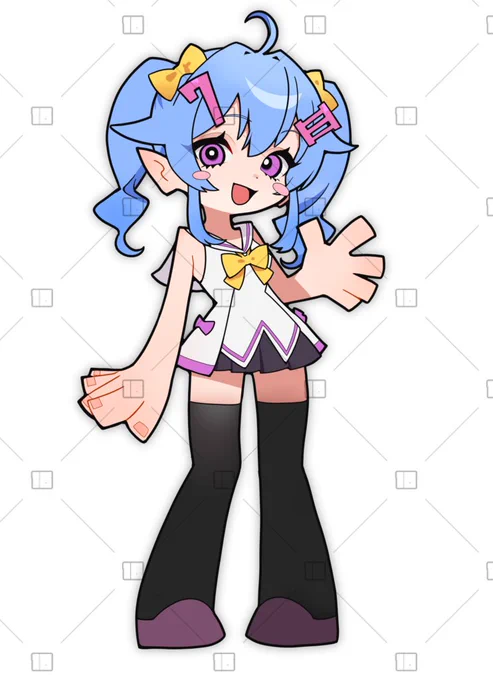#かにくぼあーとカートゥーンっぽく 