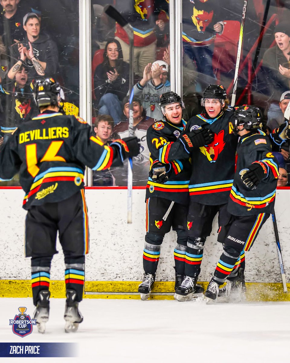NAHLHockey's tweet photo. Plenty of smiles in the play-in series last night 😄

#RoadtotheRobby https://t.co/r1w4PTnIsZ