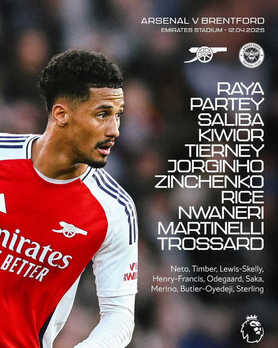 ArsenalCIV225's tweet photo. 🔴⚪ 𝗧𝗘𝗔𝗠 𝗡𝗘𝗪𝗦 – XI DE DÉPART
🤝 Saliba  Kiwior en charnière centrale
©️ Jorginho capitaine ce soir
⚡ Ethan Nwaneri de retour sur l’aile
Les jeunes, les leaders, les guerriers…TOUS PRÊTS POUR LA BATAILLE !
Let’s go Gunners ! 👊
#ArsenalCIV #COYG #TeamNews #PremierLeague https://t.co/efp4upmKbQ