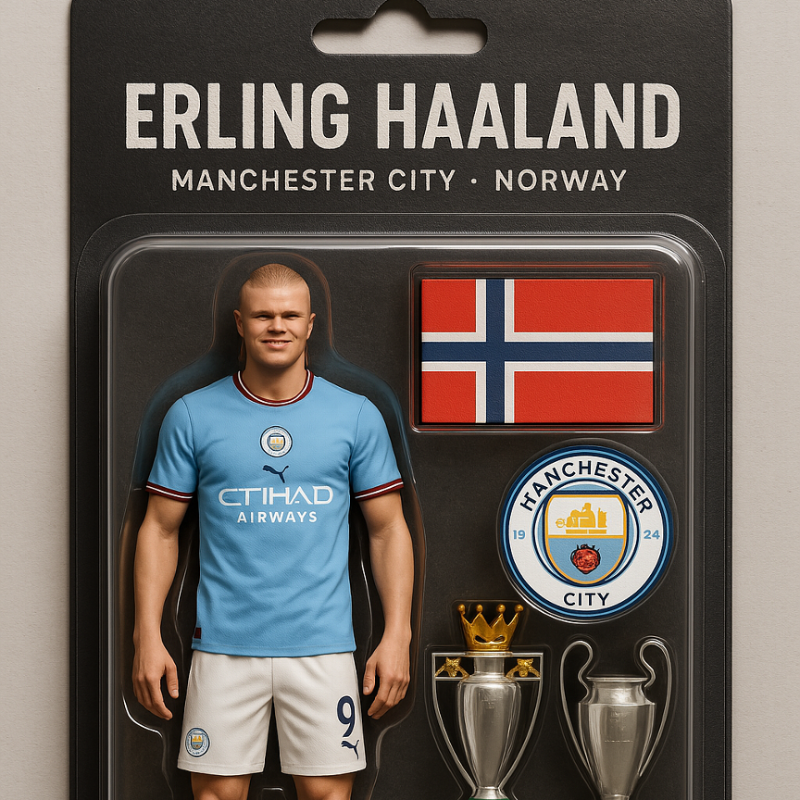 ESPNUK's tweet photo. ChatGPT action figure trend takes on Salah, Saka and more... 🧠