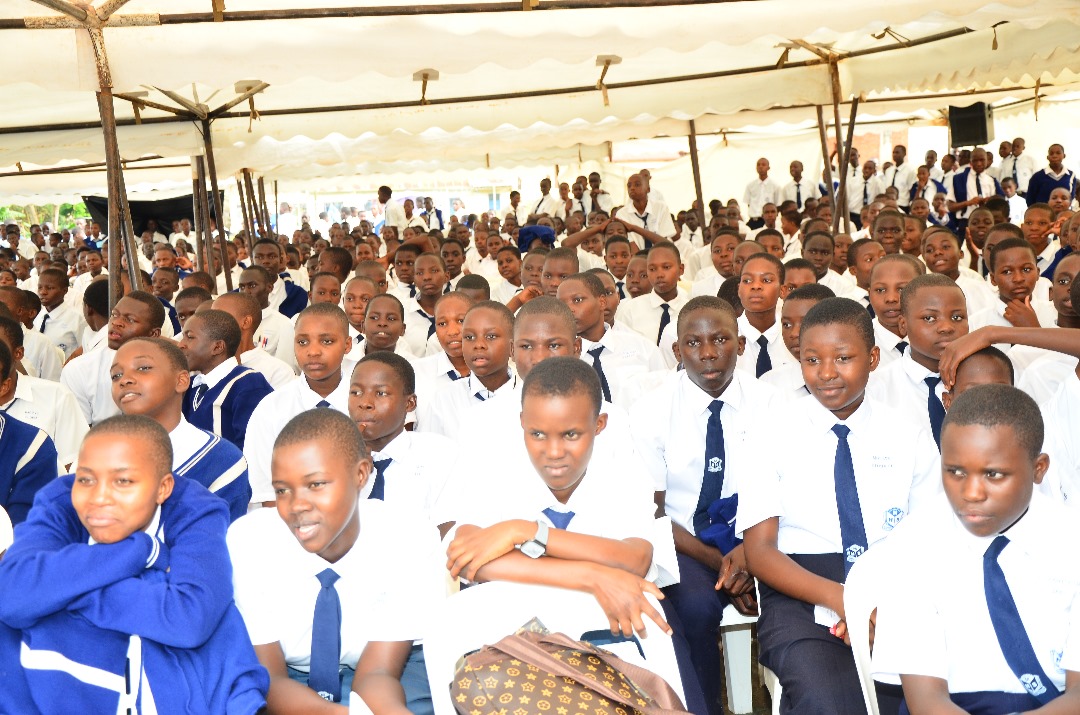 Mukono High School celebrated 40th anniversary, 2024 results, &amp; bid farewell to outstanding Headteacher, Mr Frederick Mbaziira Kawumi. Bishop Enos Kitto Kagodo, of Mukono Diocese and Ms.Hilda Kasule, the new headteacher were full of praises of the exemplary performance. 10.4.2025