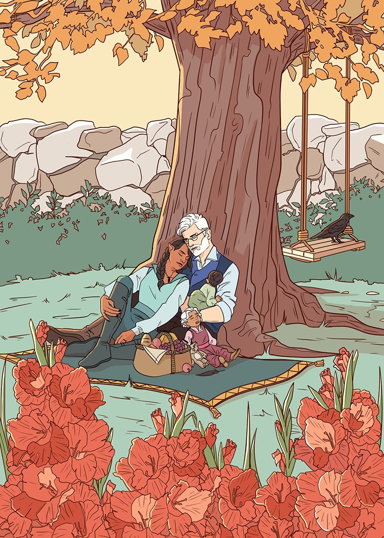 inkforwords's tweet photo. Vex and Percy. Part V of V of my Critical Role couples series. 
🏹🕰️🏹🕰️
#criticalrolefanart https://t.co/lVZKJdO8TV