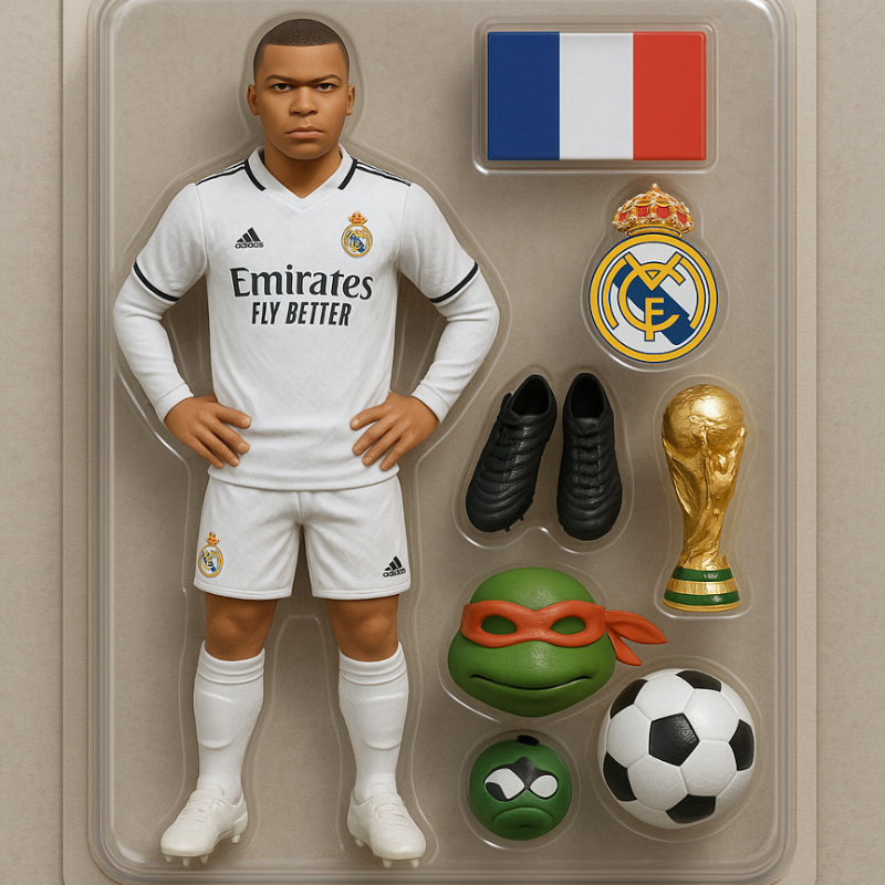 ESPNUK's tweet photo. ChatGPT action figure trend takes on Salah, Saka and more... 🧠