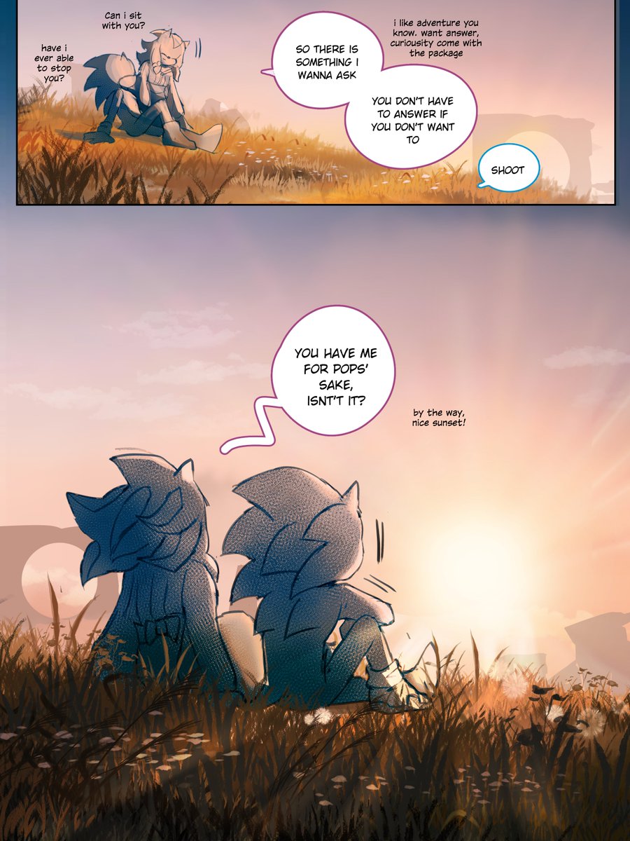 Part of my #sonadowfankid AU, a chat between father and daughter
❗️unhinged, increase another notch
❗️#sonadow-centric aka there will be OOC