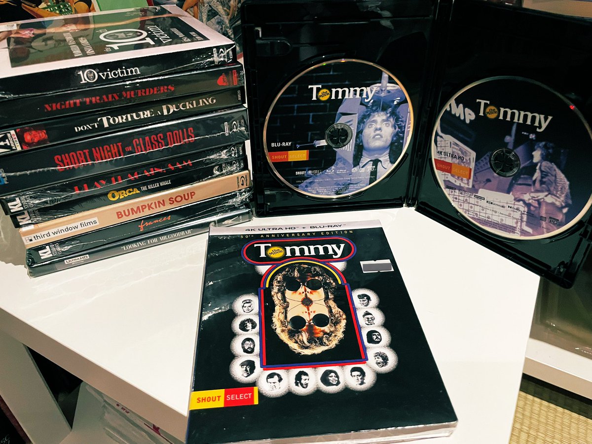 Meglio_Stasera's tweet photo. ロニー・テイラーとディック・ブッシュが共同で撮影監督したのが『Tommy/トミー』ですが、思えばオペレーターだった"SW EP IV A New Hope"以前すでにテイラーはDPとして一本立ちしてたんですね… ってことで、50周年で初のUHD化となったSHOUT盤、もちろん先月 #ビデマ さんでゲットしましたよ✌️ https://t.co/VMarJXYRFz