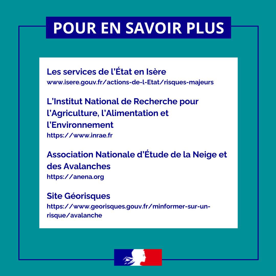 Prefet38's tweet photo. #Vigilance l Le risque #avalanche est élevé ce week-end sur  les massifs belledonne, grandes rousses et Oisans. ⛷🏂  Chacun doit faire preuve de  grande prudence dans la pratique des activités de montagne,  particulièrement hors des pistes balisées et ouvertes.
⚠️Le risque avalanche reste de niveau avalanche sur ces massifs.
La vigilance sera valable toute la journée de ce samedi et devrait se poursuivre durant la journée de dimanche.