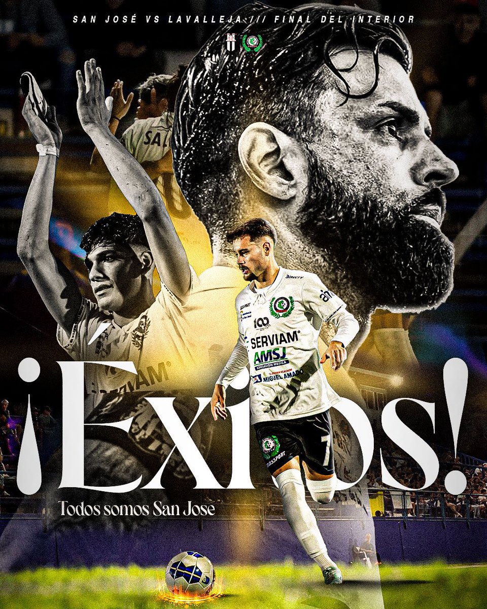 𝐓𝐨𝐝𝐨𝐬 𝐬𝐨𝐦𝐨𝐬 𝐒𝐚𝐧 𝐉𝐨𝐬é ⚪️

Les deseamos el mayor de los éxitos a todo el plantel mayor en esta nueva final del interior y sobre todo a nuestros jugadores Nicolás Rebollo, Nahuel Fagián y Julio Rodríguez.

#SomosCentralSomosSanJosé