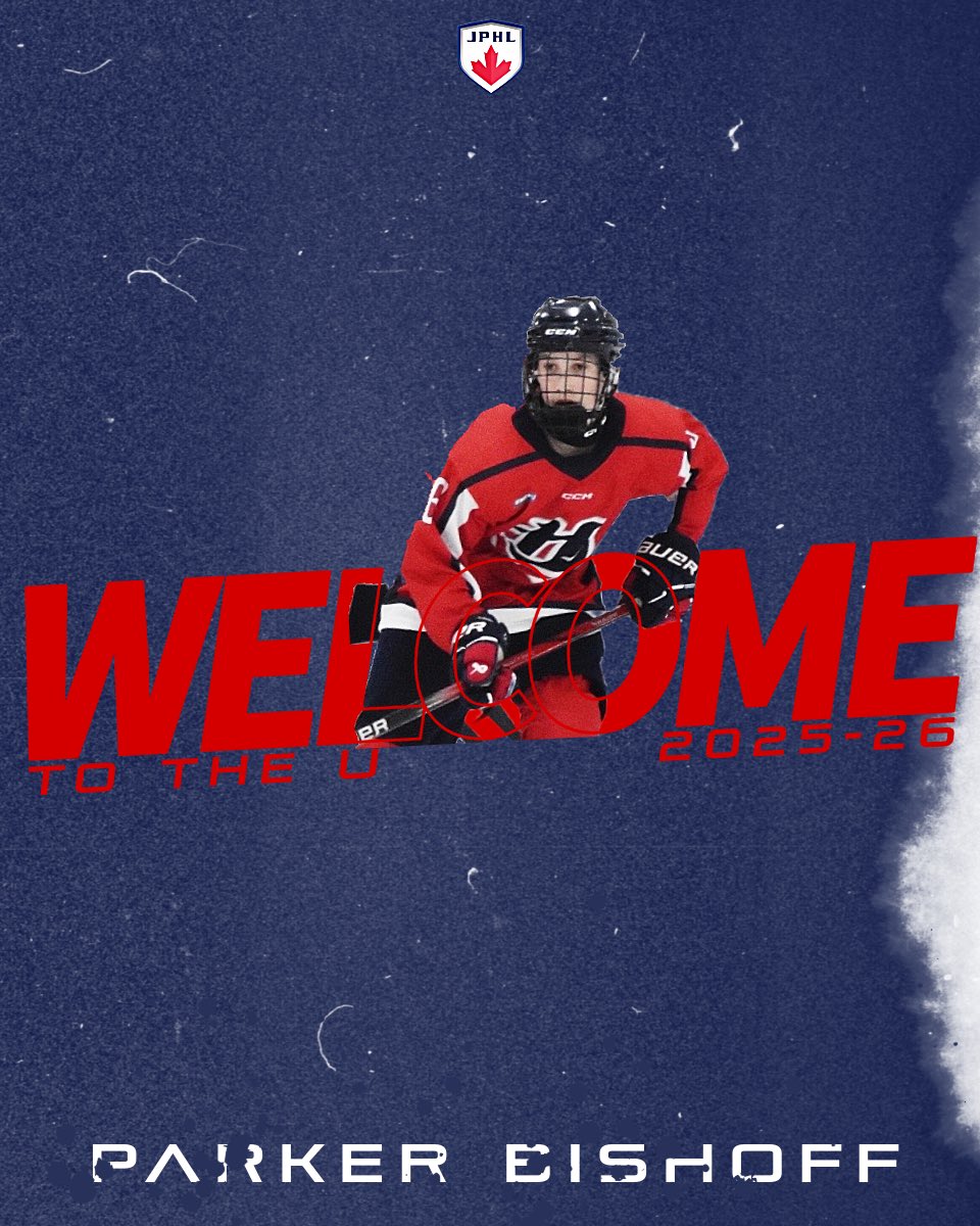 We have signed defenseman Parker Bishoff for the 2025-26 season. Welcome to the U Parker.