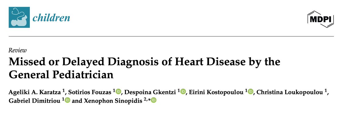 LaLoTomas3's tweet image. #CardioHack #Pedia #Soplos #Sincope #Palpitaciones #DolorPrecordial

Missed or Delayed Diagnosis of Heart Disease by the General Pediatrician. 2025.

🔗📄⤵️
t.me/cardiocaribemx