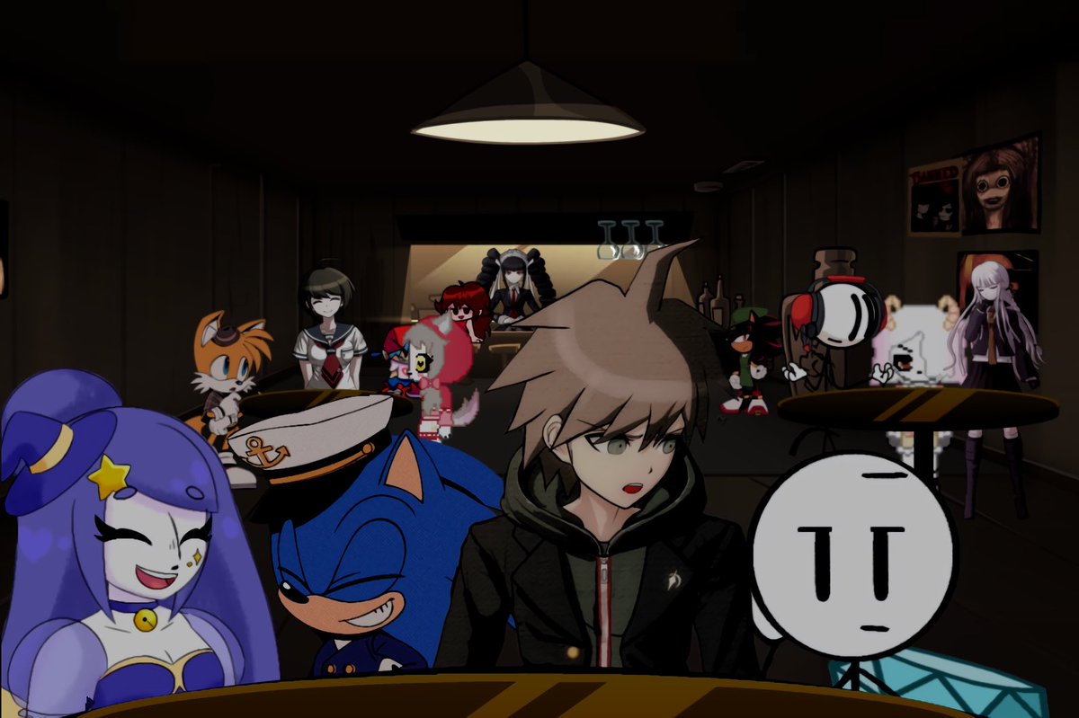 funkaloid64's tweet photo. #sweetnodeath #SonicTheHedgehog #hernystickmin #danganronpa 

Image inspired by poker night at the inventory https://t.co/L9LC1FkiSX