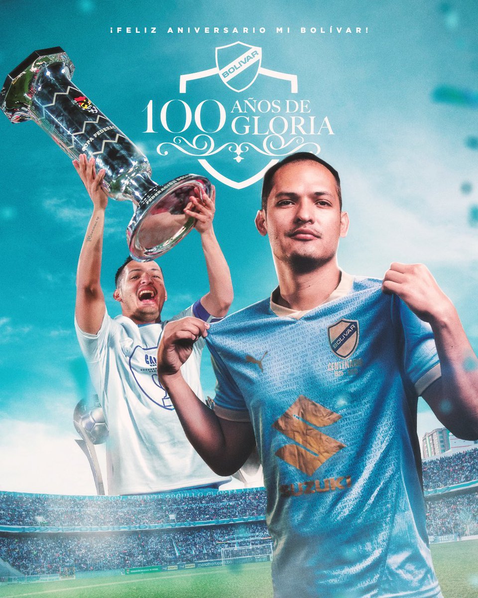 Es un orgullo y un privilegio para mí ser el Capitán en tu centenario, Feliz aniversario mi <a href="/Bolivar_Oficial/">Club Bolívar</a> gracias por todo lo que me has dado, el amor que siento por estos colores será eterno y agradecido toda mi vida.💙💙