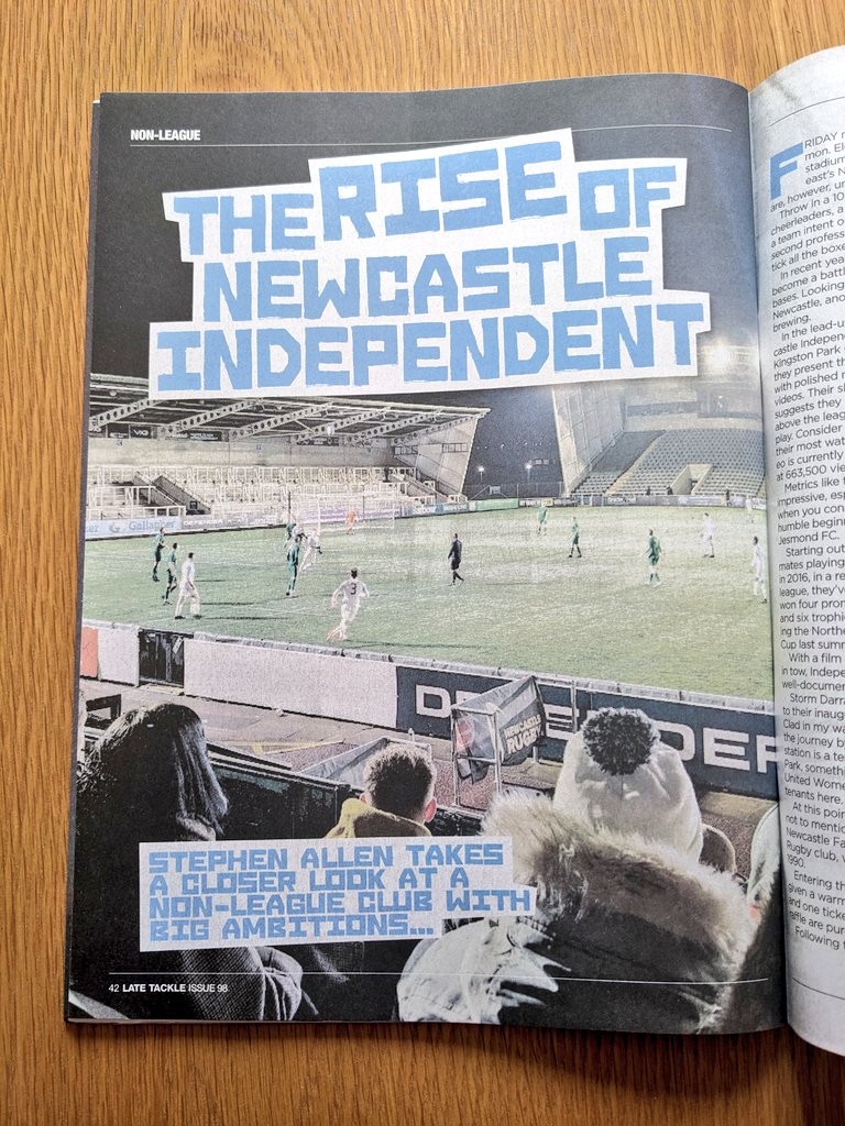 Stephen Allen (@stephenallen88) on Twitter photo Big thanks to <a href="/LateTackle/">LateTackleMagazine</a> for publishing my piece on Newcastle Independent. An equal thanks to <a href="/NIFC_GOAT/">Newcastle Independent FC</a> for their encouragement and help. It's available in newsagents now! Big thanks to <a href="/LateTackle/">LateTackleMagazine</a> for publishing my piece on Newcastle Independent. An equal thanks to <a href="/NIFC_GOAT/">Newcastle Independent FC</a> for their encouragement and help. It's available in newsagents now!