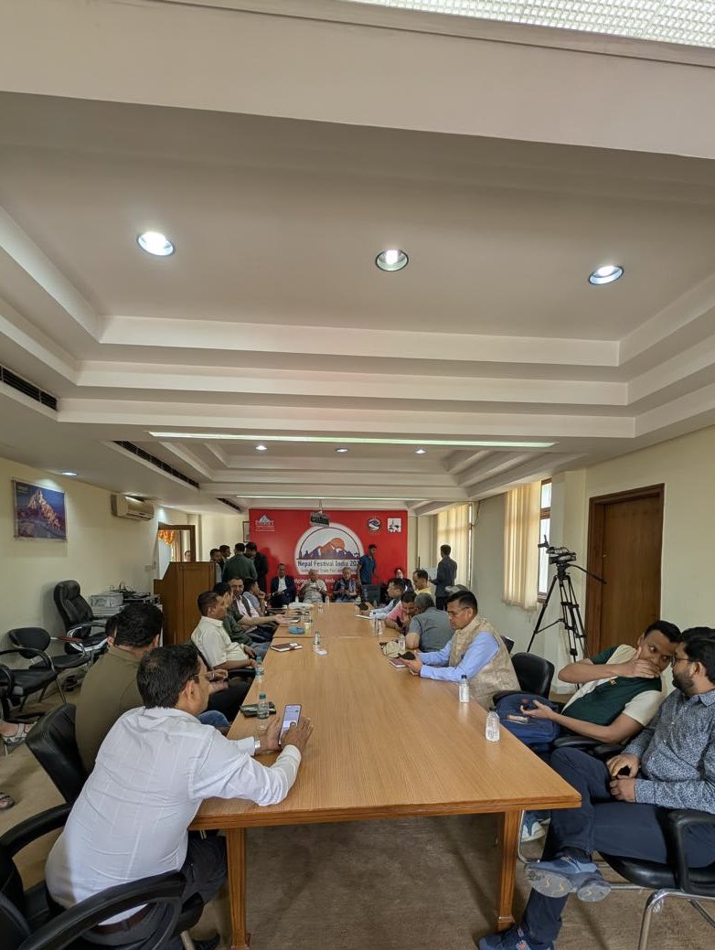 Dr. Shankar P Sharma (@drshankarsharma) on Twitter photo As part of the Nepal Festival 2025 celebrations, panel discussions were organized today at <a href="/EONIndia/">Nepal Embassy, India</a>.
Eminent personalities from diverse fields participated in discussions on themes such as culture, trade, cinema, and more. As part of the Nepal Festival 2025 celebrations, panel discussions were organized today at <a href="/EONIndia/">Nepal Embassy, India</a>.
Eminent personalities from diverse fields participated in discussions on themes such as culture, trade, cinema, and more.