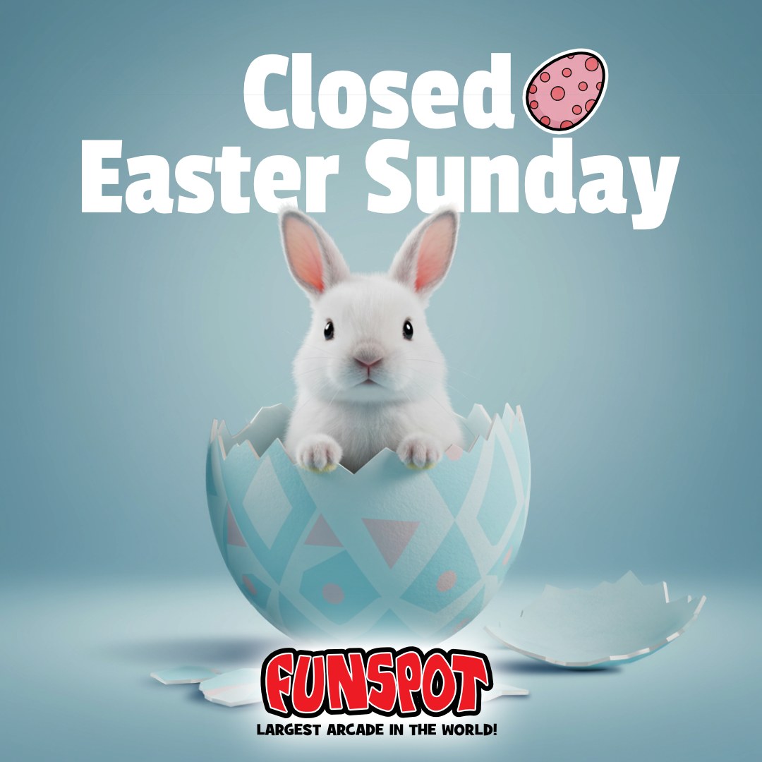 funspotnh's tweet photo. Our team is hopping off ๐ฐ for Easter! ๐ฃ Weโll be closed ๐ซ Sunday, April 20th. ๐๏ธ We'll reopen Monday, April 21st at 10AM. โฐ Wishing you a happy and peaceful Easter from Laconia! ๐
#ClosedForEaster #HappyEaster https://t.co/SLKpfx2yaE