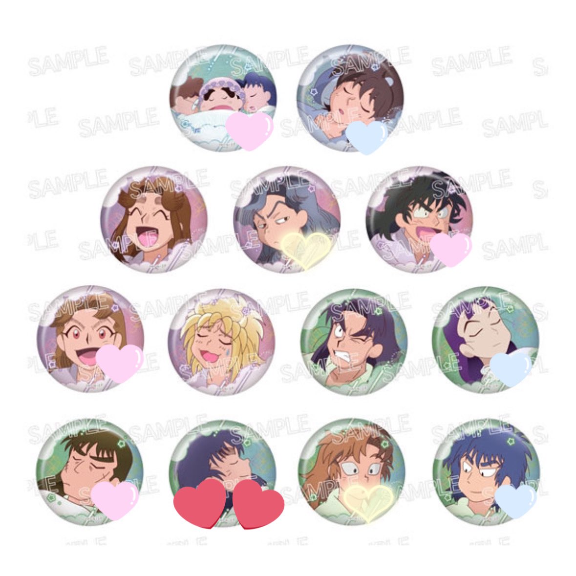 【交換･譲渡】忍たま乱太郎 百面相 缶バッジ 寝巻き姿の段 ツインクル 忍たま
【譲】画像参照 各5点
【求】同種七松or定価＋送料
💙は🩷同数、
💛は🩷倍数含むお取引優先（交換＋買取○）
希望数集まるまでは交換優先
郵送希望、検索からもお声掛けください。