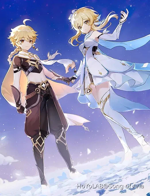 i alwasy found it fun that Aether probably the more fanservice than Lumine lol look at that waist