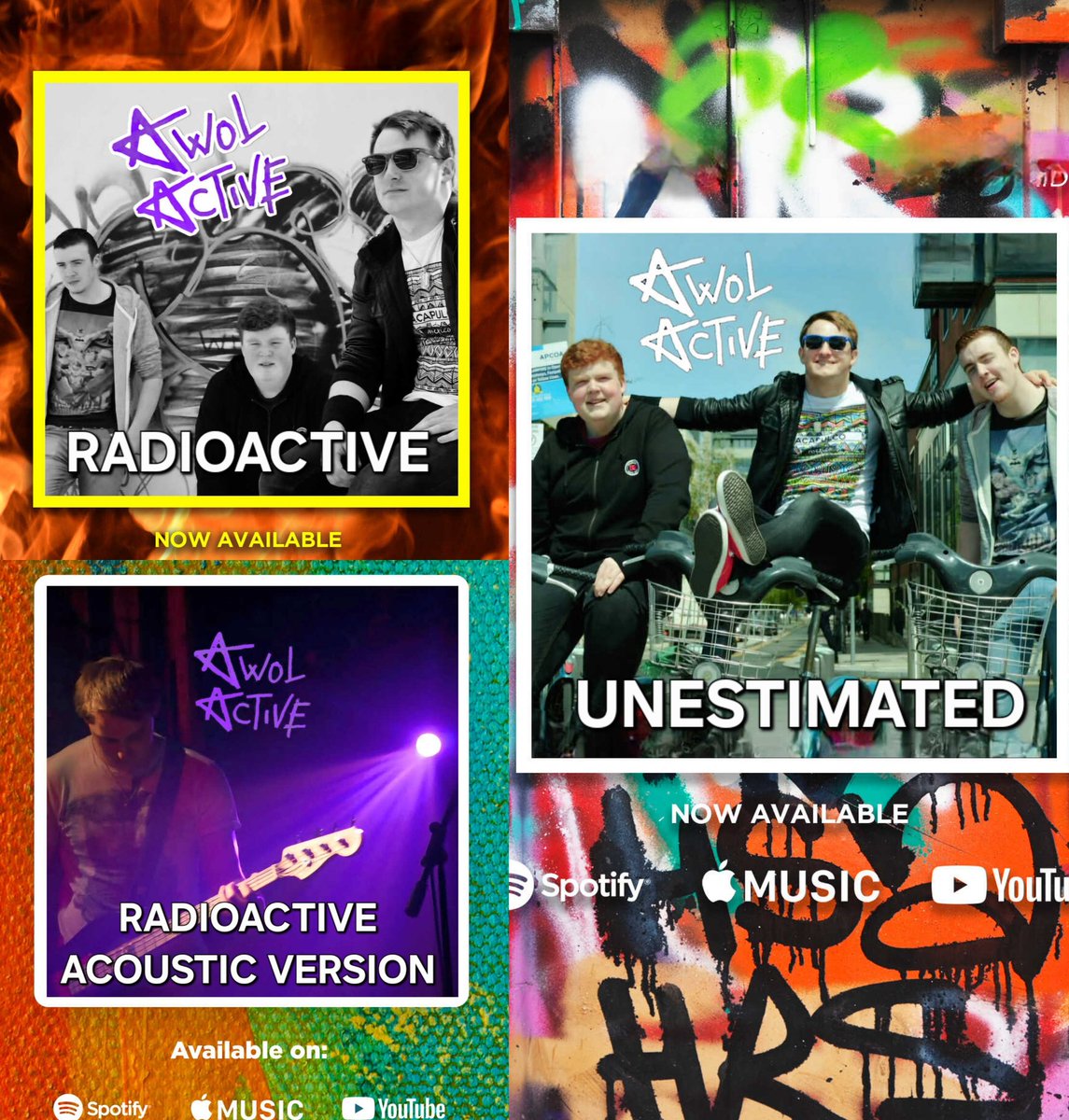 Now available, AWOL-Actives 2016/2017 CD singles catalogue is  now Re Released digitally on Spotify, and many other streaming services! Fun Fact, we were still a 3-Piece/Member band during 2016! 
.
.
.
#awolactive #poppunk #blink182 #greenday #statechamps #inspired #fans