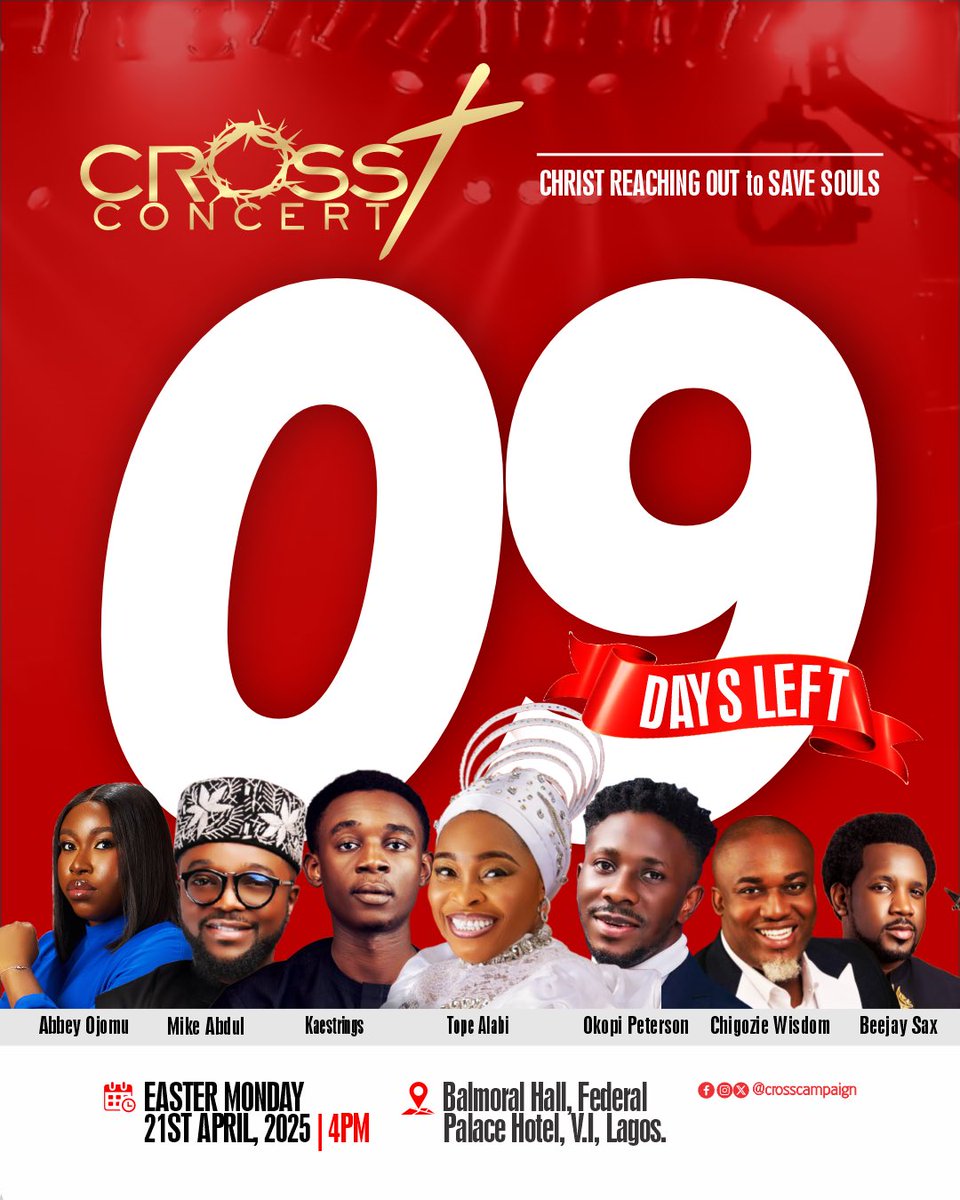 The singers are rehearsing.  

The stage is coming alive.  

The Spirit is ready.  

9 days to Cross Concert!  

#CrossConcert2025 #HolyHype #9DaysToGo