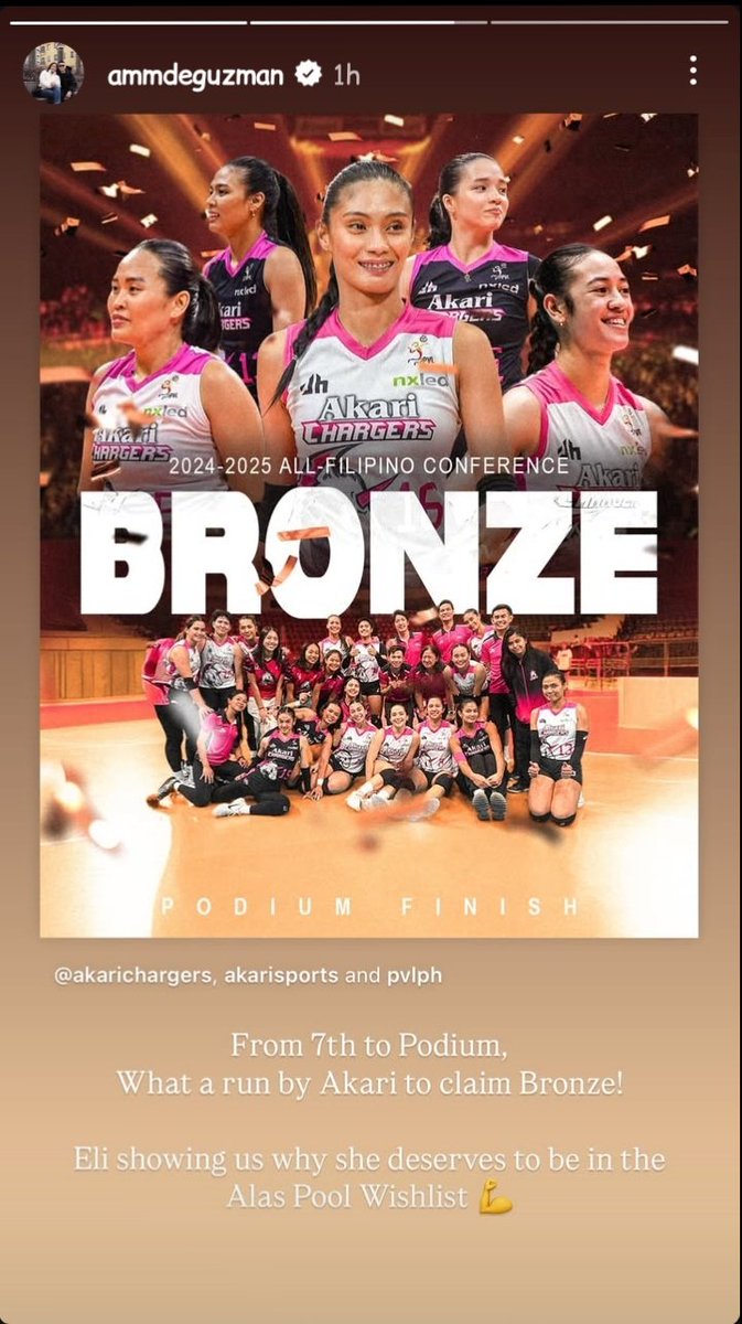 salazarteddiee's tweet photo. may congratulatory stories for Akari and Petrogazz pero wala for Creamline? 👀 https://t.co/ZuMwB3hd1D